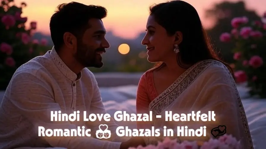 Hindi Love Ghazal - Heartfelt RomanticGhazals in Hindi