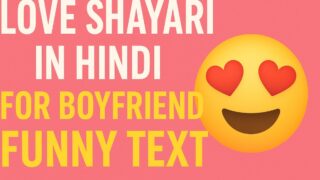 Love shayari in hindi for boyfriend funny text